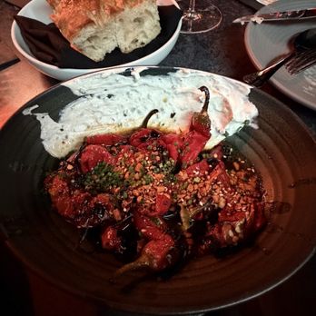 Darkroom - Peppers paired with Focaccia - Wine Bars Near Me - Santa Ana, California Darkroom - Peppers paired with Focaccia - Wine Bars Near Me - Santa Ana, California