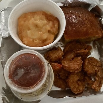 Big Herm's Kitchen - Fried Shrimp Basket Mac and Cheese Cornbread - Southern Near Me - Richmond, Virginia Big Herm's Kitchen - Fried Shrimp Basket Mac and Cheese Cornbread - Southern Near Me - Richmond, Virginia