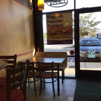 Subway - a table and chairs in a restaurant - Sandwiches Near Me - Prattville, Alabama