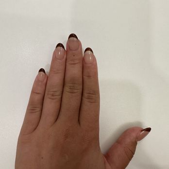 Nail Art Salon & Spa - Brown french tip! - Nail Salons Near Me - Charlottesville, Virginia Nail Art Salon & Spa - Brown french tip! - Nail Salons Near Me - Charlottesville, Virginia