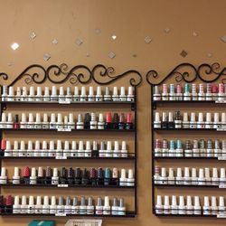 Over 250 gel polishes ! Come in and check out our selection