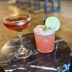 George's Garage - Manhattan and Spicy Margarita