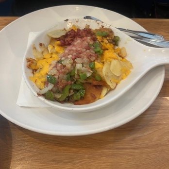 Broken Yolk Cafe - Hash Skillet (eggs are on the side) - Breakfast & Brunch Near Me - Henderson, Nevada Broken Yolk Cafe - Hash Skillet (eggs are on the side) - Breakfast & Brunch Near Me - Henderson, Nevada