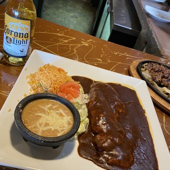 Bandidos Mexican Restaurant - Chicken mole w/ rice and beans. - Mexican Near Me - Attleboro, Massachusetts