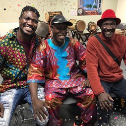 DrumConnection - Namory, Bolokada and Sayon Camara at DrumConnection.