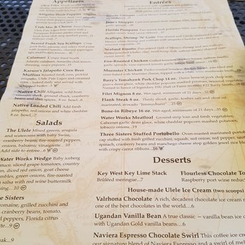 Ulele - Menu - New American Near Me - Tampa, Florida