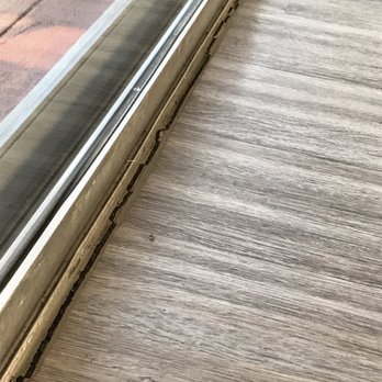 Nova Pointe Apartments - Cracked caulking where is patio entrances - Apartments Near Me - Colton, California