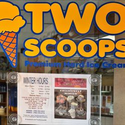 Two Scoops - 2025 holiday and winter hours