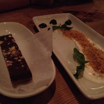 Leon's Full Service - Chocolate Nutella Candy Bar and Deconstructed Cheese Cake - Gastropubs Near Me - Decatur, Georgia Leon's Full Service - Chocolate Nutella Candy Bar and Deconstructed Cheese Cake - Gastropubs Near Me - Decatur, Georgia
