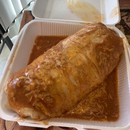 Giant wet burrito! So yummy! Giant wet burrito! So yummy!