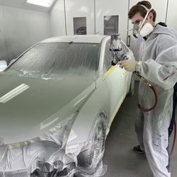Doug's Auto Body - Paint Refinishing Process.