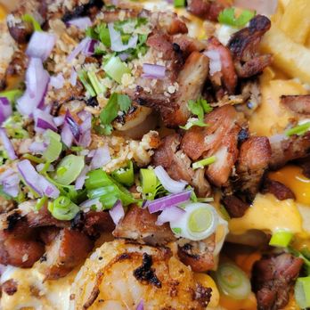 SEA Hut - Loaded Fries -- good for 2 people - Asian Fusion Near Me - Elk Grove, California SEA Hut - Loaded Fries -- good for 2 people - Asian Fusion Near Me - Elk Grove, California