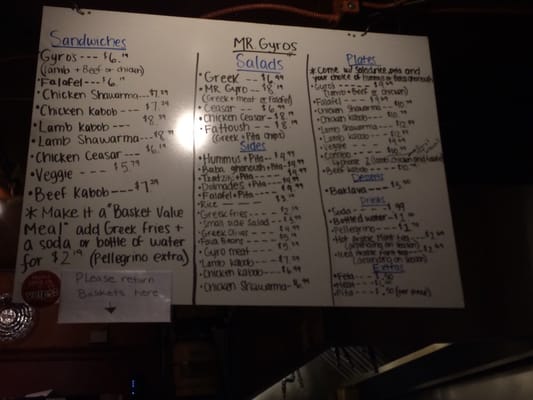 Menu photo 8 Mr. Gyros Seattle, WA