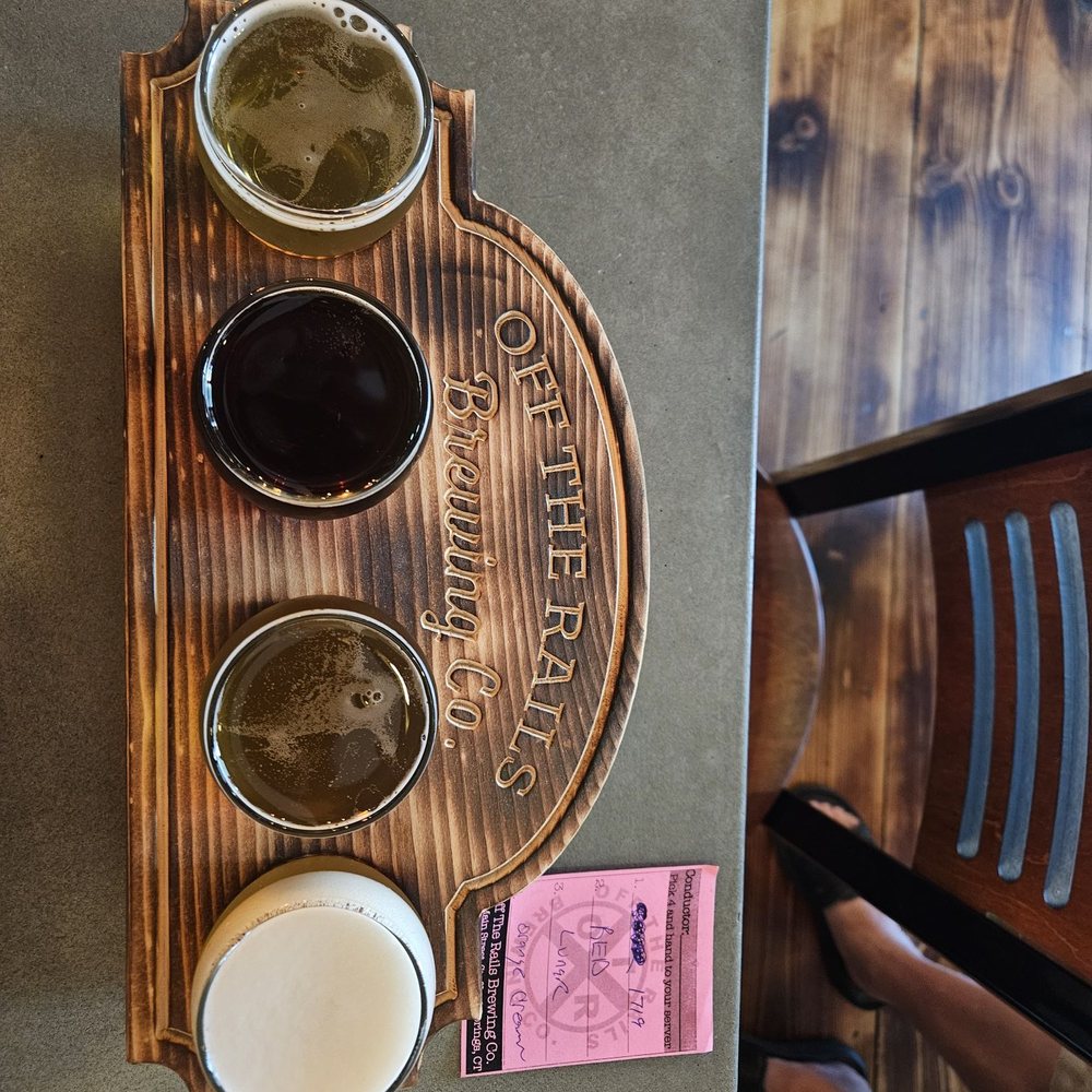 Off The Rails Brewing - Flight - Breweries Near Me - Stafford, Connecticut Off The Rails Brewing - Flight - Breweries Near Me - Stafford, Connecticut