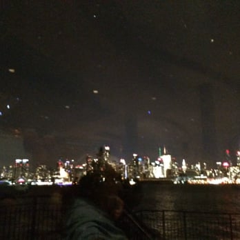 Chart House - The view.  An iPhone can't really capture it.  In twenty degree whether, the view is best enjoyed from inside! - Seafood Near Me - Weehawken, New Jersey