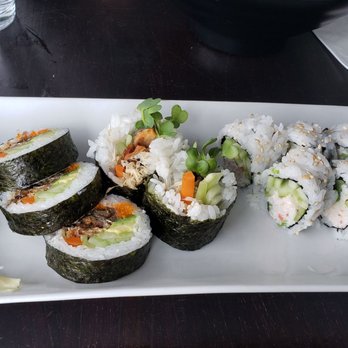 Sushi Bar 29 - Salmon skin roll and California roll - Japanese Near Me - Santa Barbara, California Sushi Bar 29 - Salmon skin roll and California roll - Japanese Near Me - Santa Barbara, California