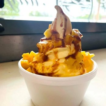 Hoffman's Drive In - LIMITED EDITION: Mango Chamoy.
Mango Dole Whip with mango chunks and Tajin drizzle. - Ice Cream & Frozen Yogurt Near Me - Pacific, Missouri Hoffman's Drive In - LIMITED EDITION: Mango Chamoy.
Mango Dole Whip with mango chunks and Tajin drizzle. - Ice Cream & Frozen Yogurt Near Me - Pacific, Missouri