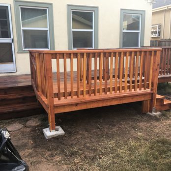 Matias Remodeling - a wooden deck with railings - General Contractors Near Me - Oakland, California Matias Remodeling - a wooden deck with railings - General Contractors Near Me - Oakland, California
