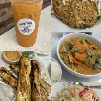 Garden Thai Rialto - Chicken satay, pad thai, yellow curry, papaya salad and don't forget the Thai tea! - Thai Near Me - Rialto, California Garden Thai Rialto - Chicken satay, pad thai, yellow curry, papaya salad and don't forget the Thai tea! - Thai Near Me - Rialto, California