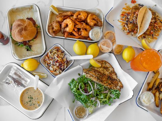 Salty Blue Fish & Chips by null