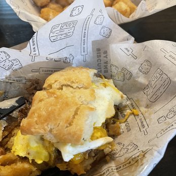 The Biscuit Bar - Steak biscuit and tots - Breakfast & Brunch Near Me - Plano, Texas
