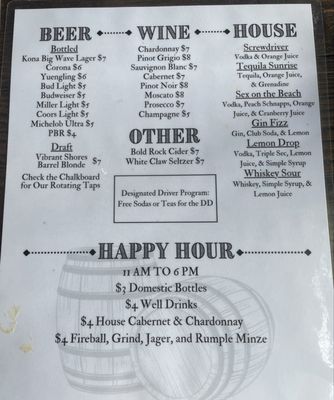 Menu photo 7 Barrel 17 Norfolk, VA