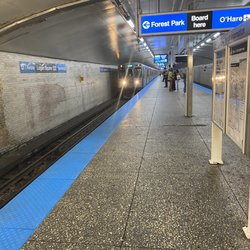 CTA - Logan Square - It really is the best blue line stop that there is!