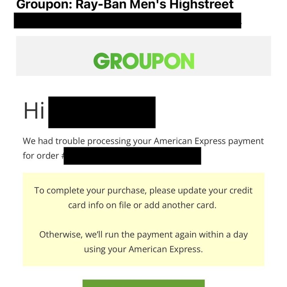 The transaction failing The transaction failing