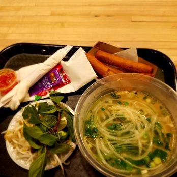 Love Pho Cafe - I think i got the chicken noodle bowl and eggrolls - Vietnamese Near Me - Oxnard, California