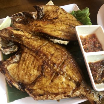 Sky Cafe - Ikan Bawal Bakar- grilled fish special - Indonesian Near Me - Philadelphia, Pennsylvania