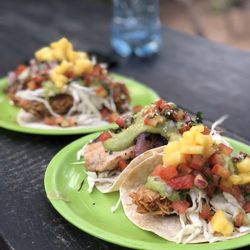 Pepe’s Fish Tacos - Coconut crushed fish and grilled fish tacos