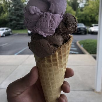 CRAVE Ice Cream Social - Black raspberry and chocolate - Ice Cream & Frozen Yogurt Near Me - Indianapolis, Indiana