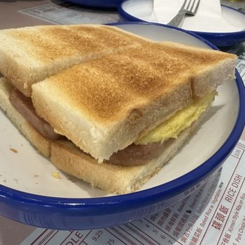 Kong Sihk Tong - Spam and egg sandwich - Hong Kong Style Cafe Near Me - Flushing, New York