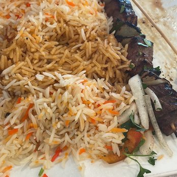 Grape Leaves Restaurant - 28. Lamb Kabob Plate - Middle Eastern Near Me - Aurora, Colorado Grape Leaves Restaurant - 28. Lamb Kabob Plate - Middle Eastern Near Me - Aurora, Colorado