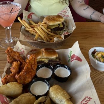 Chili's - Triple dipper, Just Bacon Burger - Bars Near Me - Rapid City, South Dakota