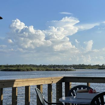 Our Deck Down Under - a view of the water - Seafood Near Me - Port Orange, Florida Our Deck Down Under - a view of the water - Seafood Near Me - Port Orange, Florida