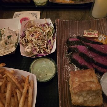 Lady Jaye - Fries, coleslaw, potato salad, bread, tenderloin. - American Near Me - Seattle, Washington