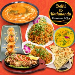 Delhi to Kathmandu Restaurant & Bar - Mouthwatering Delhi to Kathmandu Restaurant & Bars popular group food.