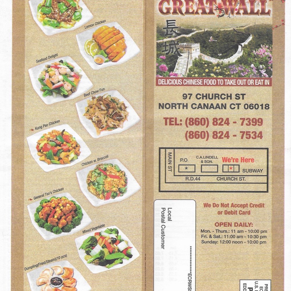 Ocean Garden Chinese Restaurant Menu Winsted Ct Fasci Garden
