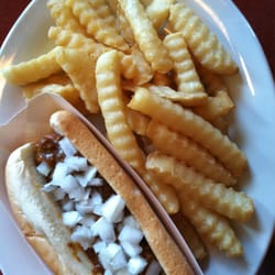 Hotdog and fries