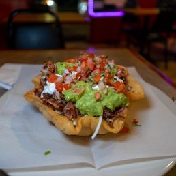 carnitas taco salad $14 (top view)