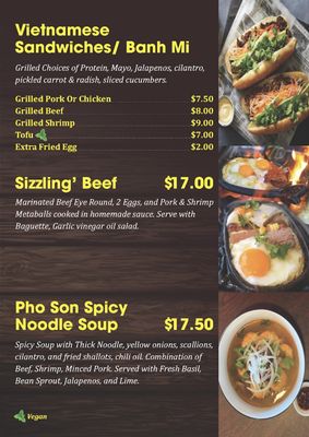 Menu photo 6 Pho Son Oswego, IL