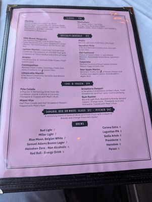 Menu photo 4 94th Aero Squadron Miami, FL