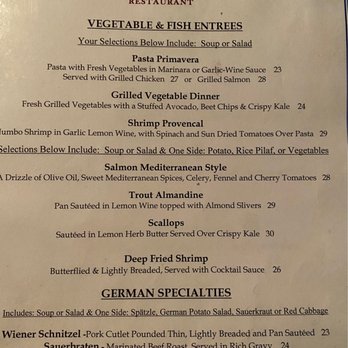 Manzanita Restaurant - Menu taken 8/11/2021 - Seafood Near Me - Cornville, Arizona