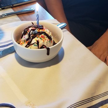 Bluewater Grill - It was dessert the waitress brought over for my momsbirthday! - Seafood Near Me - Santa Barbara, California Bluewater Grill - It was dessert the waitress brought over for my momsbirthday! - Seafood Near Me - Santa Barbara, California