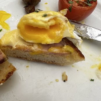Grana - "Poached" egg severely overcooked - Italian Near Me - Boston, Massachusetts