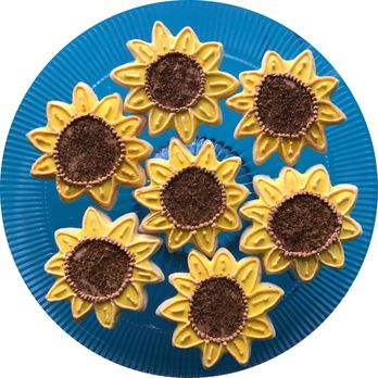 French Press - Sunflower cookies to celebrate Kansas Day. - Coffee & Tea Near Me - Natoma, Kansas French Press - Sunflower cookies to celebrate Kansas Day. - Coffee & Tea Near Me - Natoma, Kansas