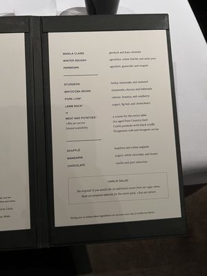 Menu photo 1 Canlis Seattle, WA Menu photo 1 Canlis Seattle, WA