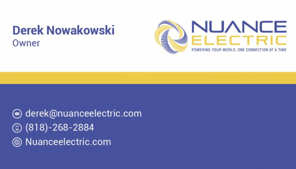 Slide of Nuance Electric
