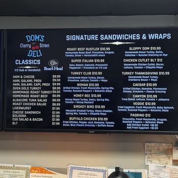 Dom's Cherry St Deli - Lunch menu - Delis Near Me - Tinton Falls, New Jersey Dom's Cherry St Deli - Lunch menu - Delis Near Me - Tinton Falls, New Jersey